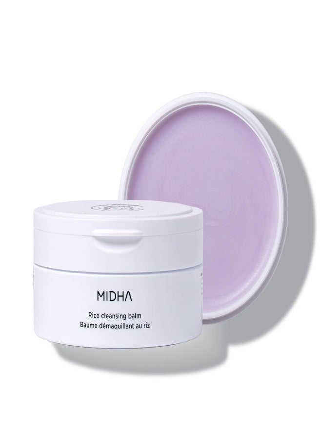 MIDHA RICE CLEANSING BALM, 3.38fl.oz/100ml, Deep cleansing, Moisturising, Gentle makeup remover, Balm to oil formula, daily facial wash, Non-irritating cleanser, Blackhead cleansing, Hydrating, Vegan - Image 1